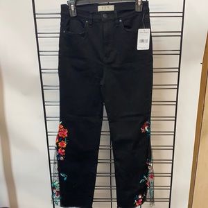 Free people size 27 black jeans night shade NWT